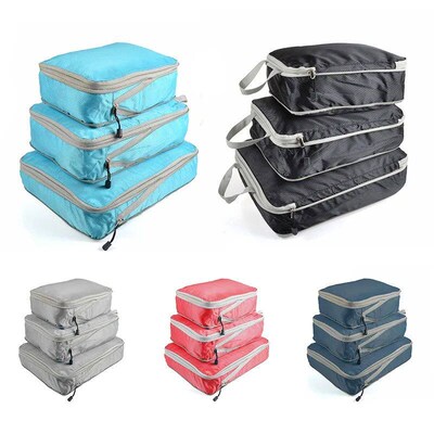 Travel Storage Bag Compressible Packing Cubes Foldable Water