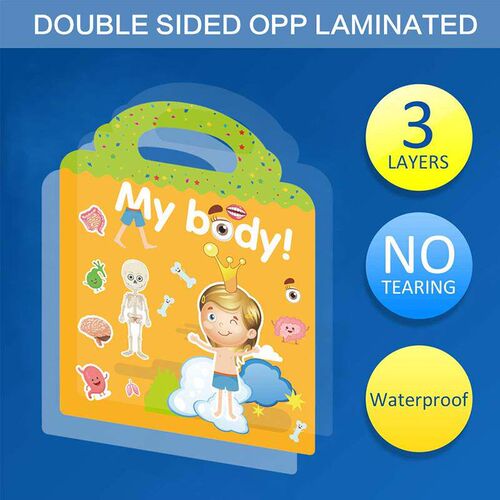 Childrens Reusable Stickers Books Kawaii Stationery Sticker