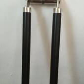 加厚玻璃门拉手木门把手不锈钢门大门等可调节刀型黑色不锈钢拉手