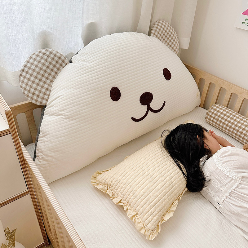 卡通全棉半圆床头大靠背可爱绗缝靠枕卧室靠垫少女心儿童可拆洗,居家布艺,床头靠垫,淘宝优惠券,粉丝福利购,淘宝优惠卷