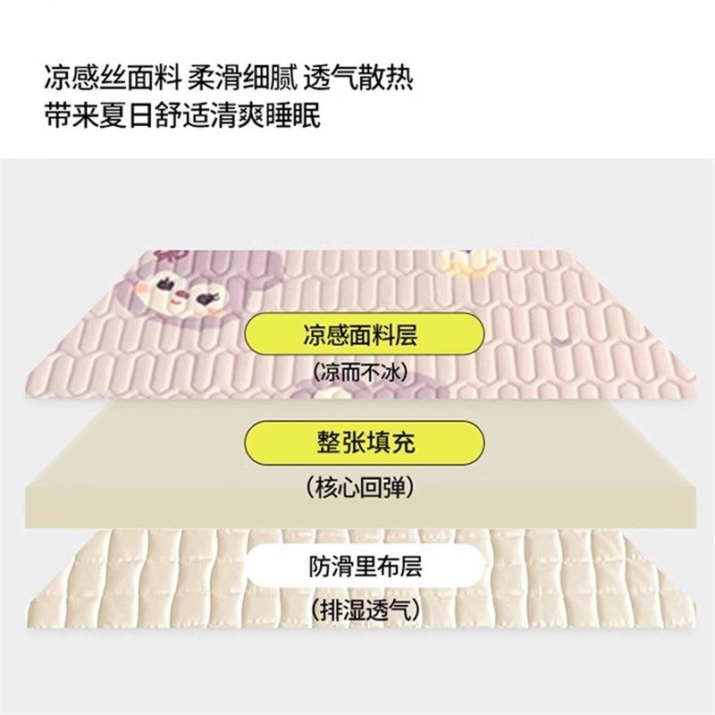 天然乳胶凉席凉感丝20新款夏季冰丝席学生宿舍空调席可折叠床垫,床上用品,乳胶席,淘宝优惠券,粉丝福利购,淘宝优惠卷