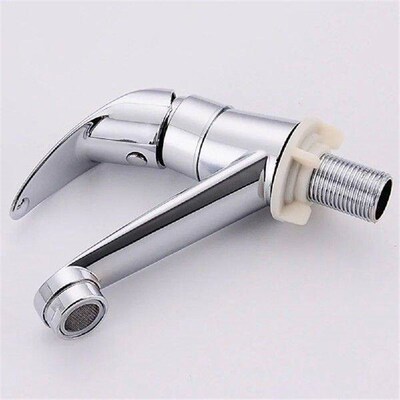 Bathroom Basin Faucet Chrome Deck Mount Bath Tap Washbasin