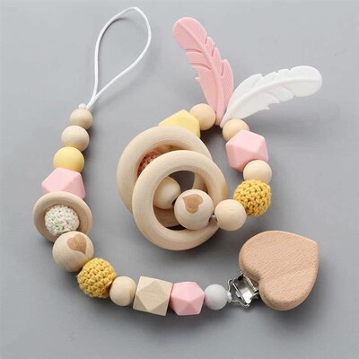New Baby Pacifier Clip Chain Dummy Holder Nipples Children P