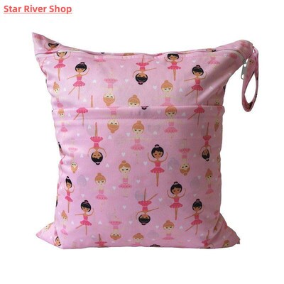 Wet Dry Bag XL:40*45cm Baby Maternity Packs Washable Zipper