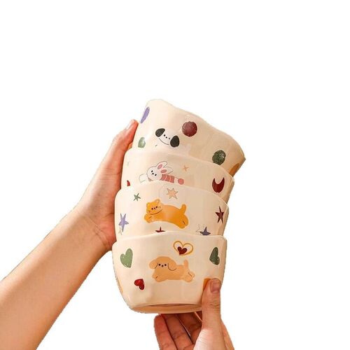 Cute plates for home use, ceramic multi-purpose dinner plate