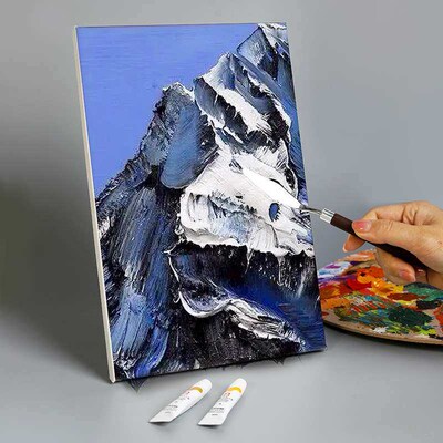 Single stainless steel wooden handle oil painting scraper Ar