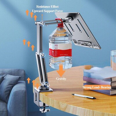 Oatsbasf Laptop Stand Clamp Tablet Hightening Support Holder