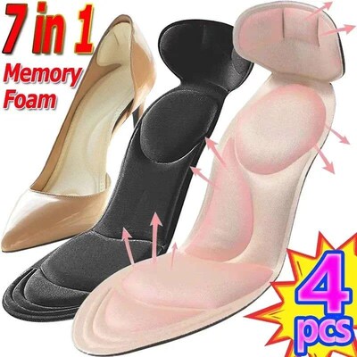 Memory Foam Insoles Women High-heel Shoes Insoles Anti-slip