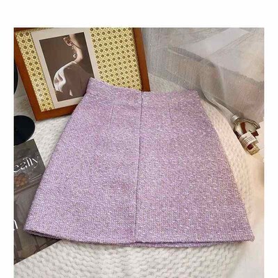 Flowers High Waist A-line Hip Women 2024 Spring Korean Lady