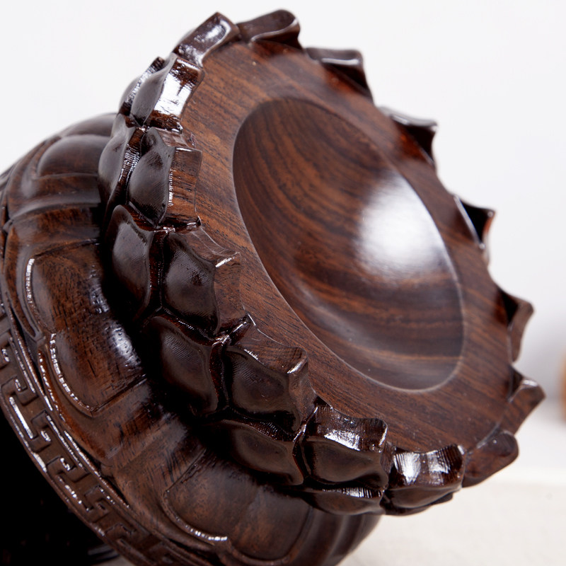 可旋转莲花底座实木雕工艺品蛋雕水晶球葫芦石头奇石红木凹槽托架,家居饰品,木雕,淘宝优惠券,粉丝福利购,淘宝优惠卷