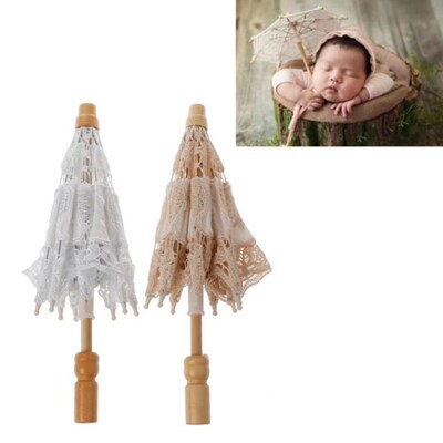 Newborn Baby Photography Props Lace Umbrella Infant Studio S