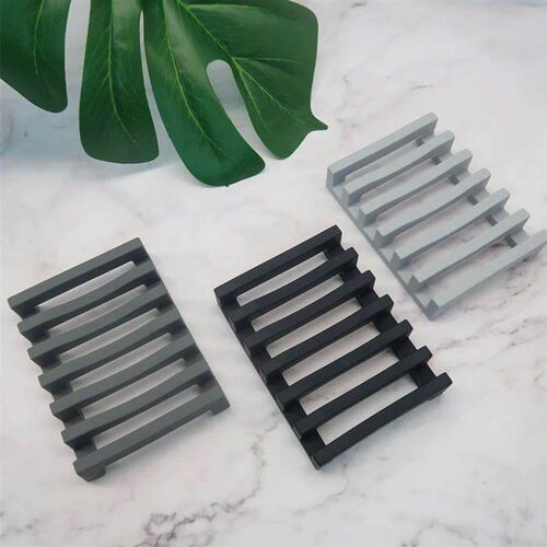 Flexible Silicone Soap Holder Hollow Design Bar Soap Dish Ba