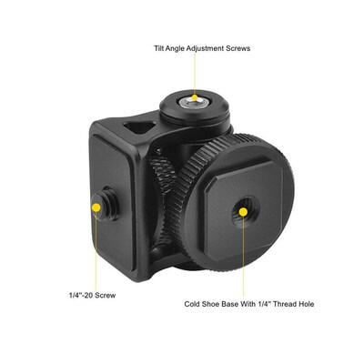Monitor Mount Tilting Adjustablea Hot Cold Shoe Fill Light M
