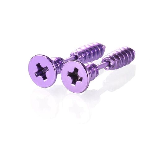 2PC Punk Men & Women Stud Earring Anti Allergic Stainless St
