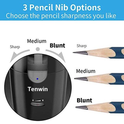 Tenwin Automatic Electric Pencil Sharpener For Colored Penci