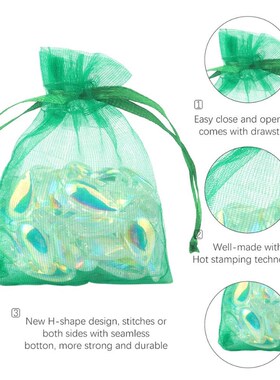 100pcs/lot Organza Bag 5*7cm,7*9cm,9x12cm Christmas Wedding