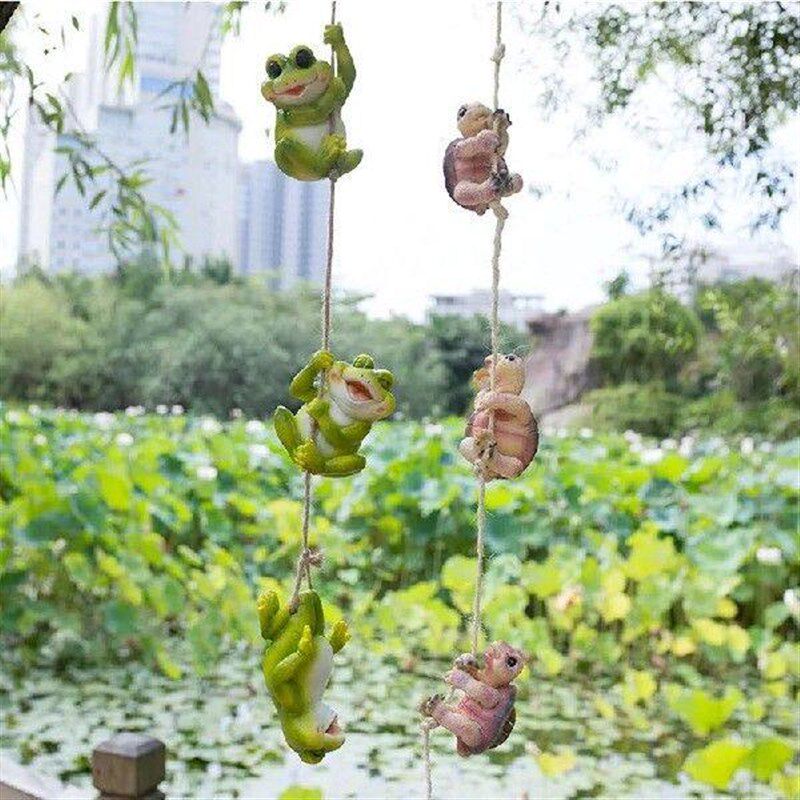 Hanging Garden Statue Funny Outdoor Window Pendant Hanging图片