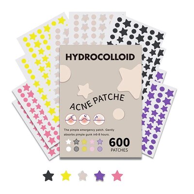 18-600pcs Star Pimple Patch Acne Colorful Invisible Acne Rem