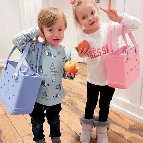 Small Beach Bogg Bag Tote Silicone Basket Waterproof Mini Je