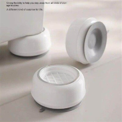 4PCS Anti-slip Washing Machine Foot Mat Slipstop Anti-Shock
