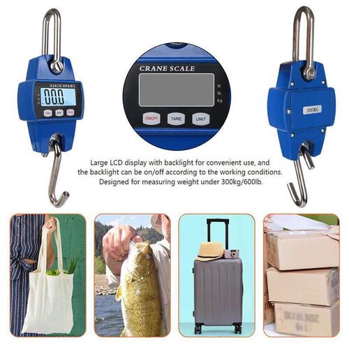 Portable Electronic Digital Crane Scale Weight 300 kg Stainl