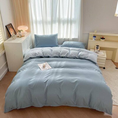 4pc bedsheet set bed sheet quiQK2EmvPlt blanket duvet cover