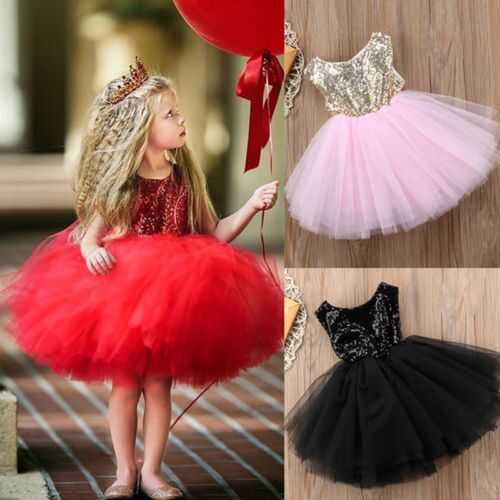 Princess Kids Baby Dress For Girls Fancy Wedding Dress Sleev