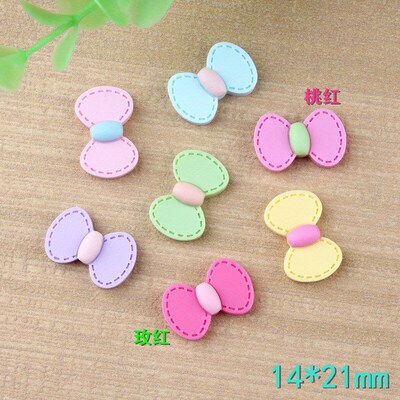 Small Bow Tie Resin Accessory Imitation Fabric Bow Childrens