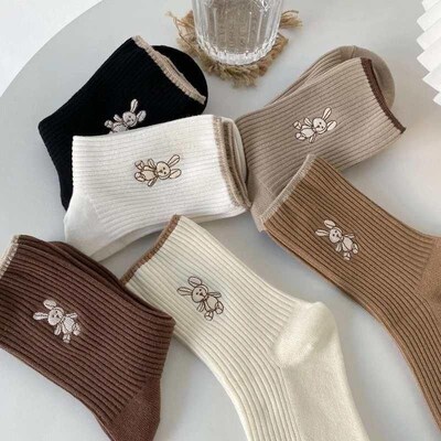 Women Socks 2023 New Fashion Cute Cotton Breathable Socks Ja