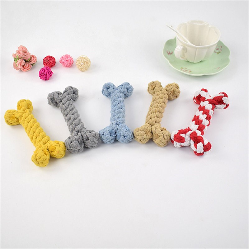 1pcs Bite Resistant Pet Dog Chew Toys for Small Dogs Cleanin - 实物图