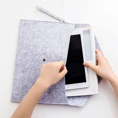 A4 Felt Folder Portable Felt With Buckle Portfolio Case Larg