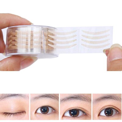 600pcs Eye Lift Strips Double Eyelid Tape Clear Gray Eyelid
