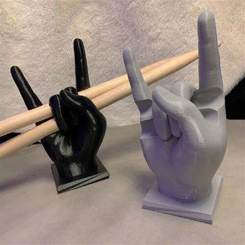 Creative Rock Hand Drum Stick Holder Resin Drumstick Holder