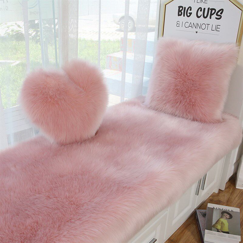 Ins wind Nordic plush hold pillow covers sofa pillows car图片