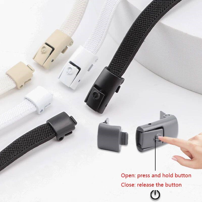 Colorful Pre Lock No Tie Shoelace Elatic Shoelace for Sneake - 实物图
