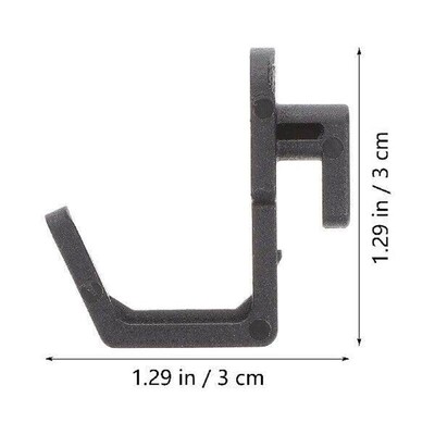 20 Pcs Hook up for Peg Plant Shelf Hanger Plastic Small