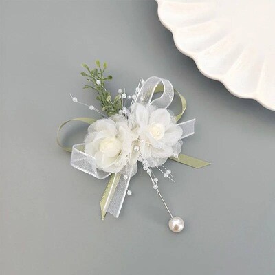 Girls Bridesmaid Wrist Corsage Bridal Prom Party Boutonniere