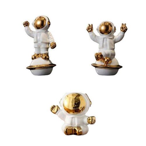 Tabletop Ornament Ceramic Astronaut Sculpture Versatile