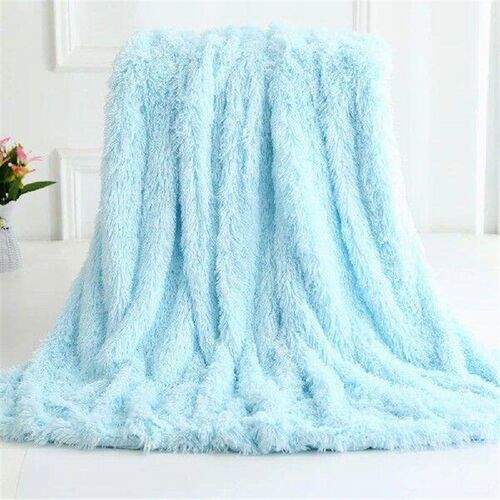 Double Layer Plush Warm Winter Throw Blanket Home Bedspread