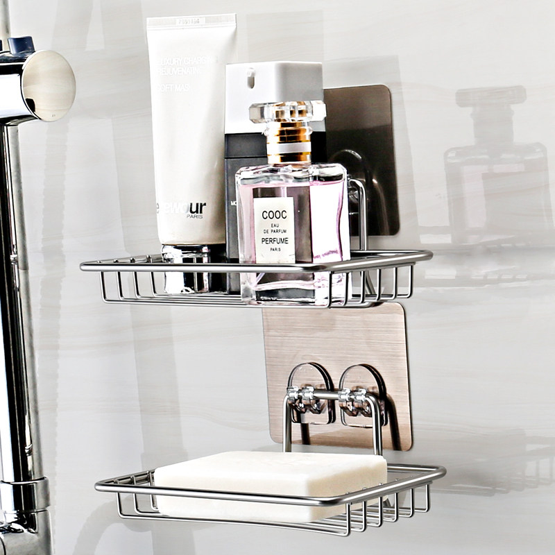 免打孔香皂盒吸盘肥皂盒沥水创意香皂架壁挂式卫生间皂托肥皂架子