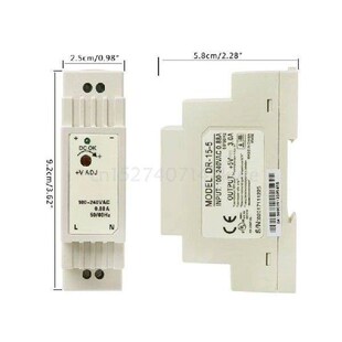 5V 12V 15V 24V DR-15W Industrial DIN Rail Switching Power