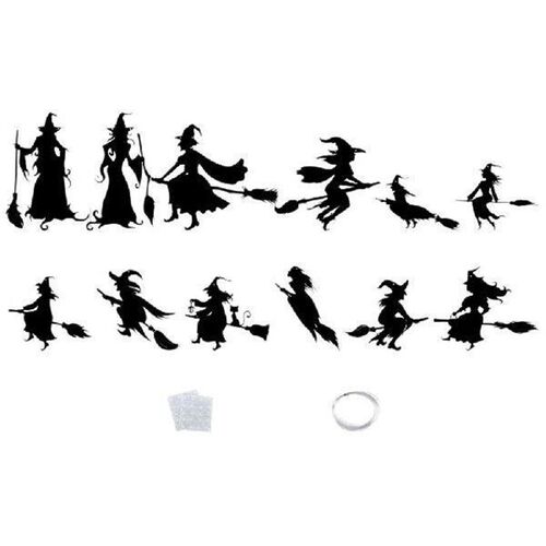 Witches Pendant Wall Sticker Ornaments Decor Outdoor