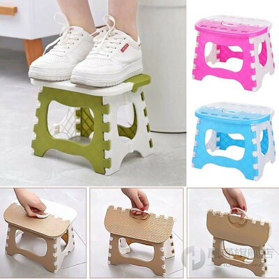Candy Color Home Kitchen Foldable Step Stool Sturdy Garage C