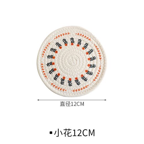 Nordic Style Cotton Weaved Heat Insulation MatHome Dining Ma