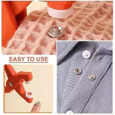 Metal Plier Snap Button Five-claw Buckle Buttons Hand