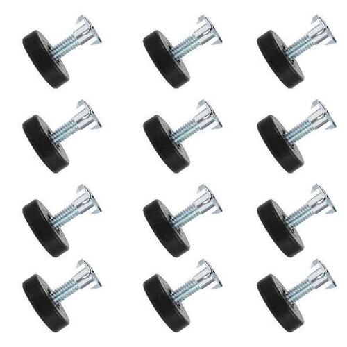12 Pcs Clear Furniture Mat Shims Leveling Screws Feet