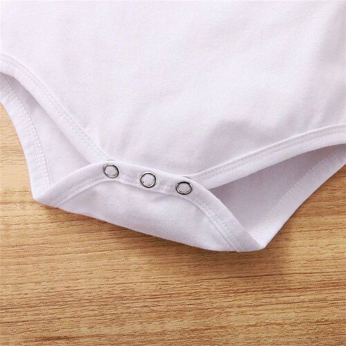 Newborn Baby Girl Daily Clothes Set Love Wave Point Short Sl