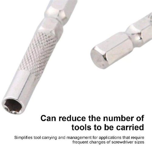 Shank 6.35mm Insert Bit Adapter To 4mm Screwdriver Socket