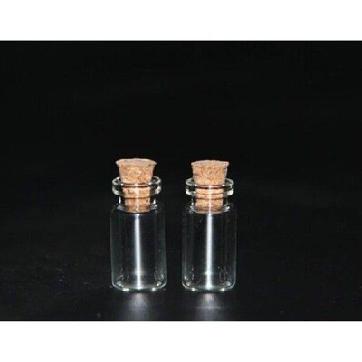 50/100pcs 12*24mm 0.8ml Small Cute Mini Cork Stopper Glass