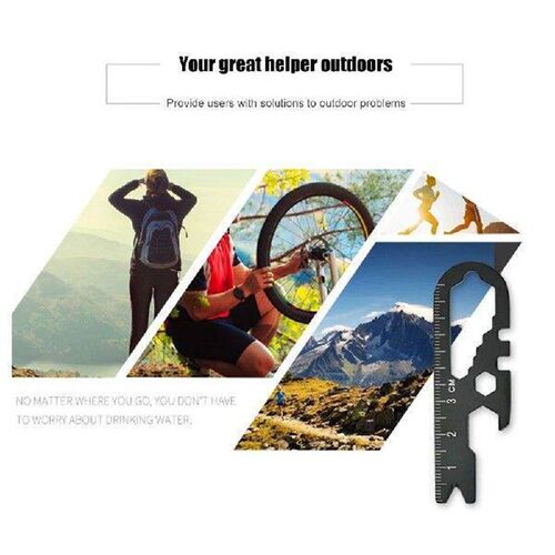 Outdoor Tools Steel Pocket EDC Gear Multi Tool Keychain